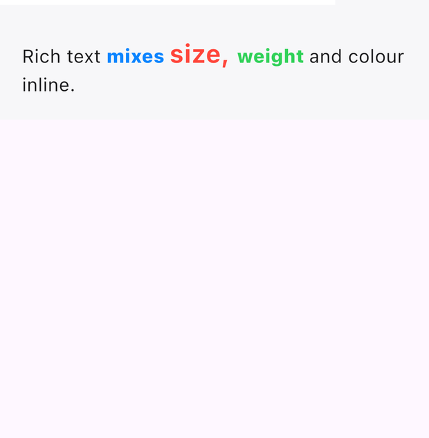 RichText rendered natively on iOS