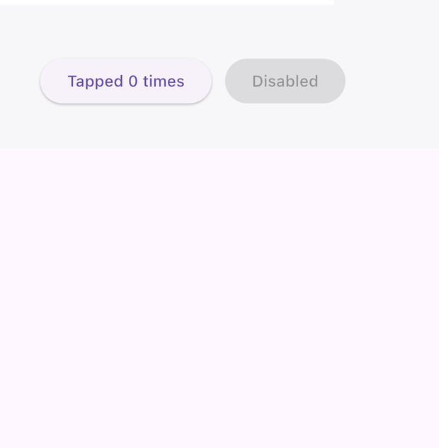 Button rendered natively on iOS