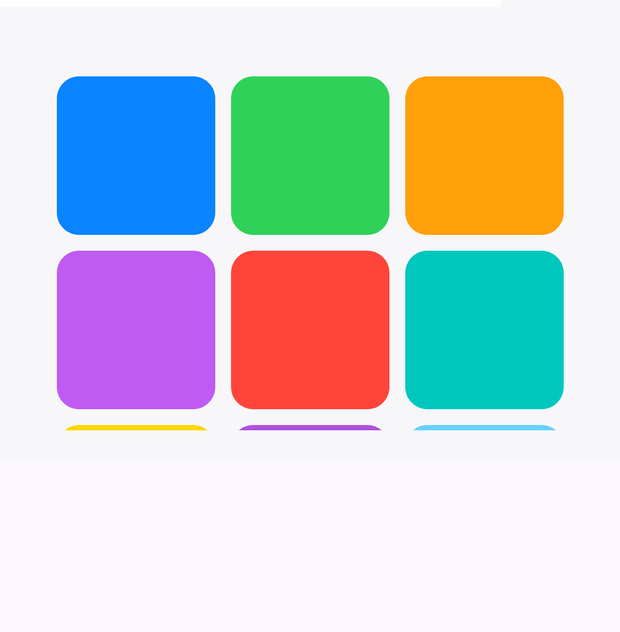 LazyGrid rendered natively on iOS