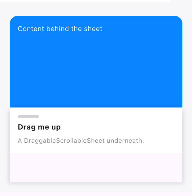 BottomSheet rendered natively on iOS